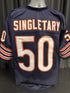 Custom Unsigned Mike Singletary Blue Jersey XL