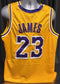 Custom Unsigned LeBron James Yellow Jersey XL