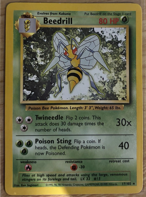 Beedrill 017/102 Base Set Regular