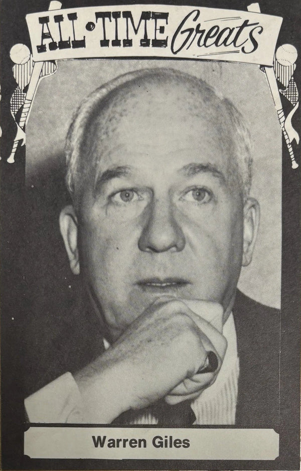 Warren Giles 1973 TCMA All Time Greats Postcard