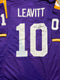 LSU Tigers Sam Leavitt Signed Purple Jersey With JSA COA