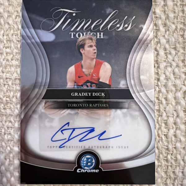 Topps Bowman Chrome 2025-26 Timeless Touch Gradey Dick Auto #TTA-GD Clippers