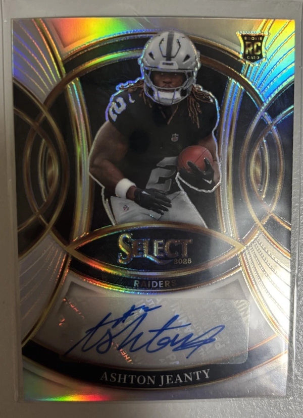 2025 Panini Select - Rookie Signatures Ashton Jeanty #RSI-AJY Silver Prizm