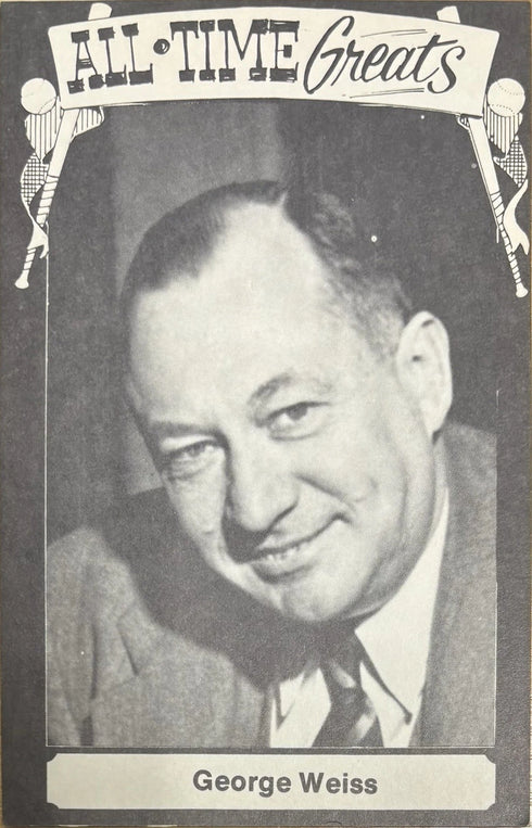 George Weiss 1973 TCMA All Time Greats Postcard