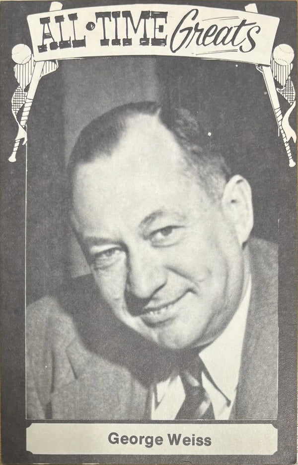 George Weiss 1973 TCMA All Time Greats Postcard