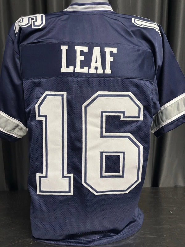 Custom Unsigned Ryan Leaf Blue Jersey X