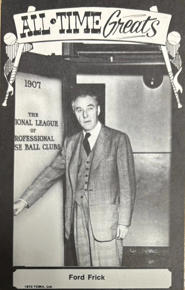 Ford Frick 1973 TCMA All Time Greats Postcard