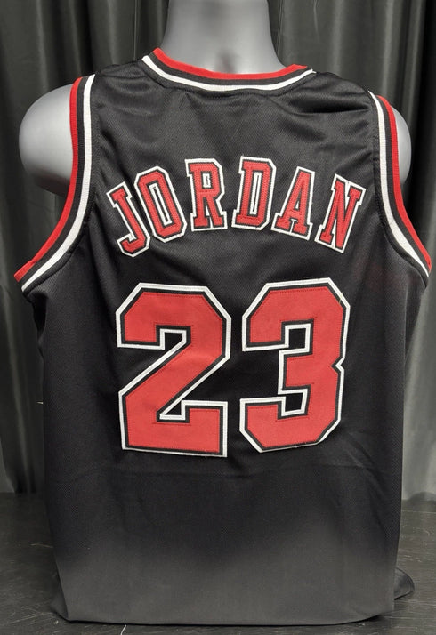 Custom Unsigned Michael Jordan Black Jersey XL