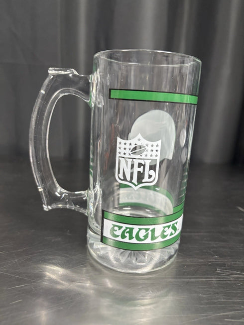 Vintage NFL Philadelphia Eagles Glass Mug