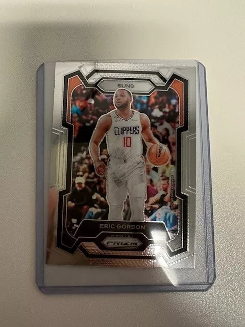 2023-24 Panini Prizm #223 Eric Gordon Silver Cracked Ice Los Angeles Clippers