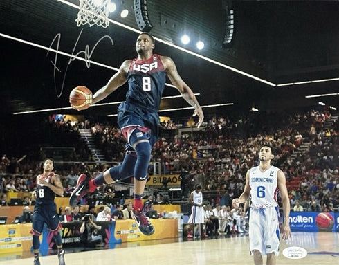 Sacramento Kings Rudy Gay Signed 11x14 Team USA JSA COA