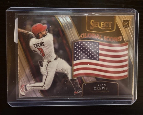 2025 Panini Select #11 - Dylan Crews - Global Icons USA Insert - Rockies