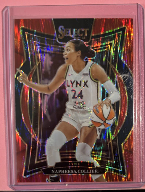 2025 Select WNBA Concourse Napheesa Collier #100 Pink Flash Prizm Lynx /349