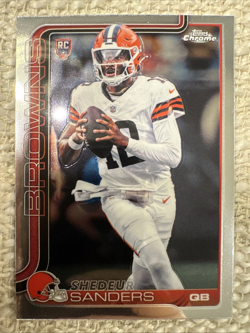 2025 Topps Chrome Shedeur Sanders RC Rookie Cleveland Browns #315