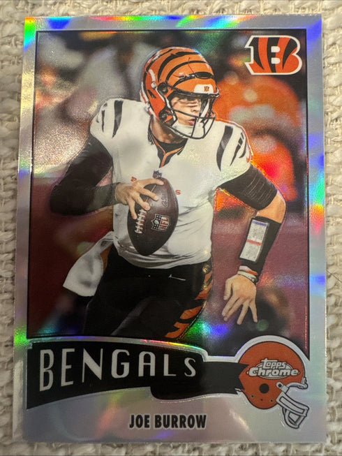 Topps 2025 Chrome Refractor Joe Burrow Cincinnati Bengals NFL 1975-7