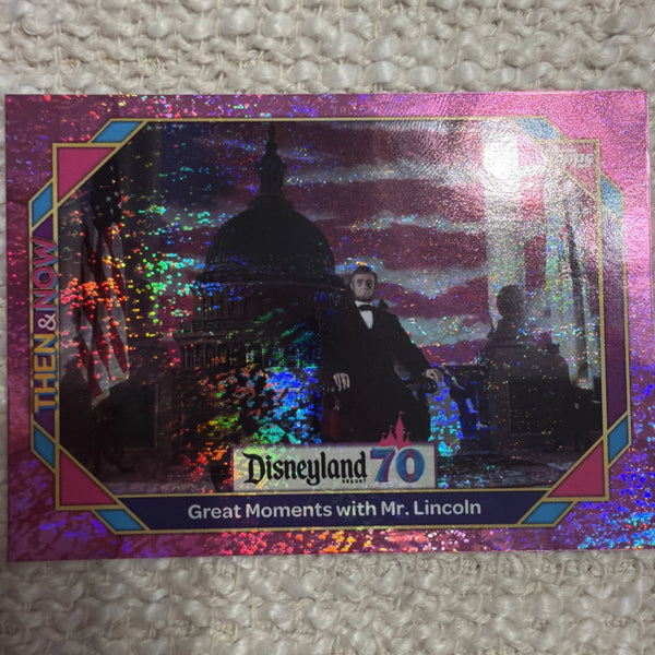 Topps 2025 Disneyland 70 Then & Now Great Moments Mr. Lincoln #4 Purple