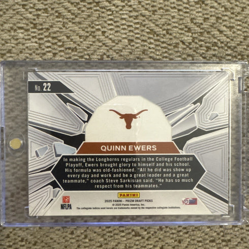 2025 Panini Prizm Draft Picks - Prizm Break Quinn Ewers #22 (RC)