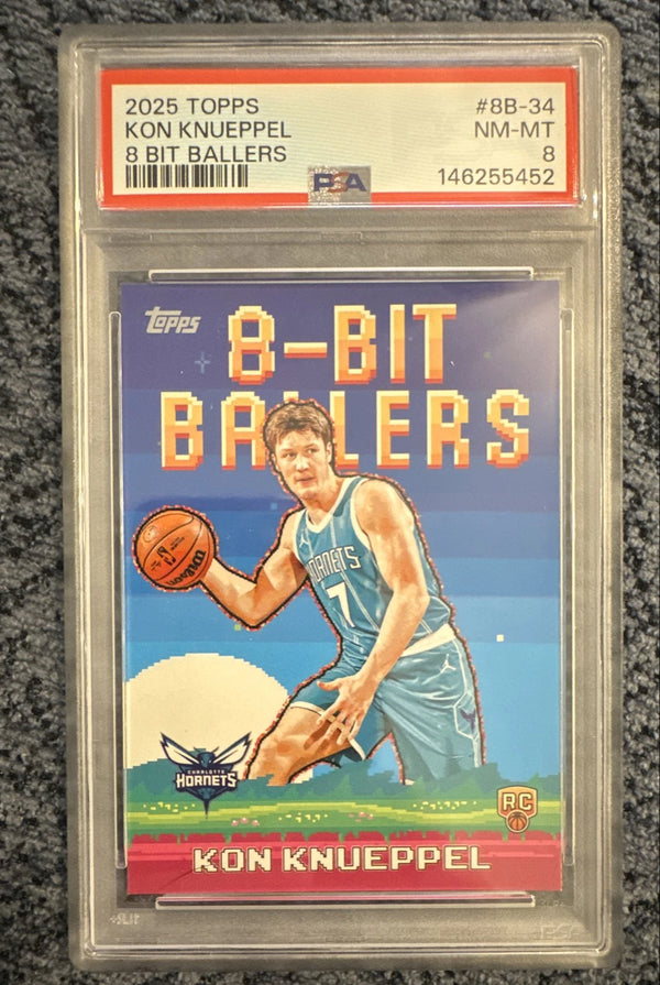 2025 Topps - 8-Bit Ballers Kon Knueppel #8B-34 (RC) PSA 8