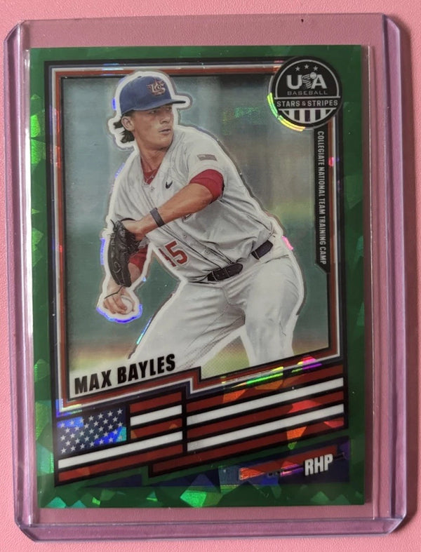 Max Bayles 2026 Panini Stars & Stripes Green Prizm #169