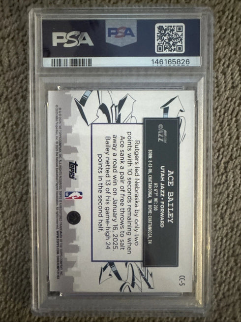 2025-26 Topps - Clutch City Prospects Ace Bailey #CC-5 (RC)