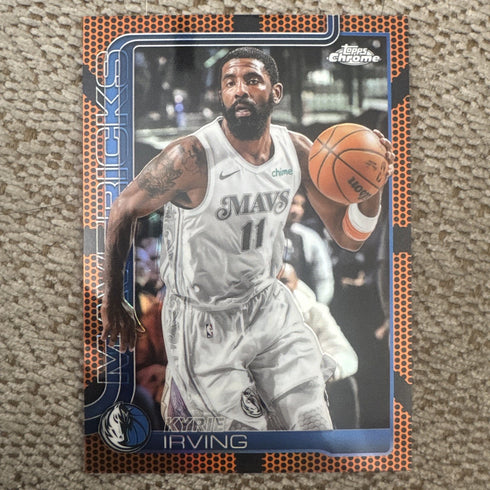 2025-26 Topps Chrome Kyrie Irving Basketball Border Refractor SP #40 Mavericks