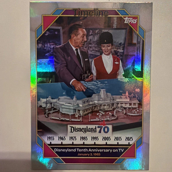 2025 Topps Disneyland 70th Anniversary Walt Disney 10th Anniversary