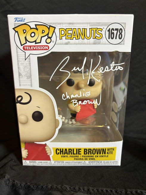 Brad Kesten Charlie Brown Funko Pop Peanuts #1678 With JSA COA