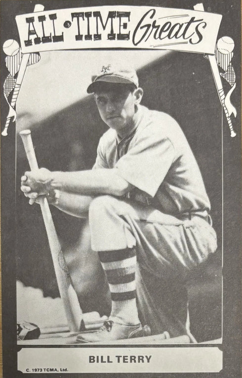Bill Terry 1973 TCMA All Time Greats Postcard