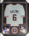 Detroit Tigers Al Kaline Signed Framed Gray Jersey With JSA