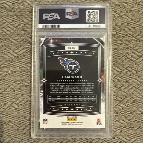 2025 Panini - Rookie Variations Rookie Variation Cam Ward #143 (RC) PSA 10