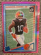 2025 Panini Donruss - Rated Rookie Optic Preview Pink #330 Quinshon Judkins (RC)