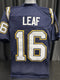Custom Unsigned Ryan Leaf Blue Jersey X