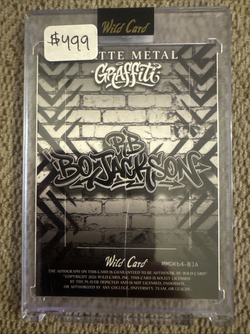2026 Wild Card Matte Metal Graffiti Bo Jackson 1/1