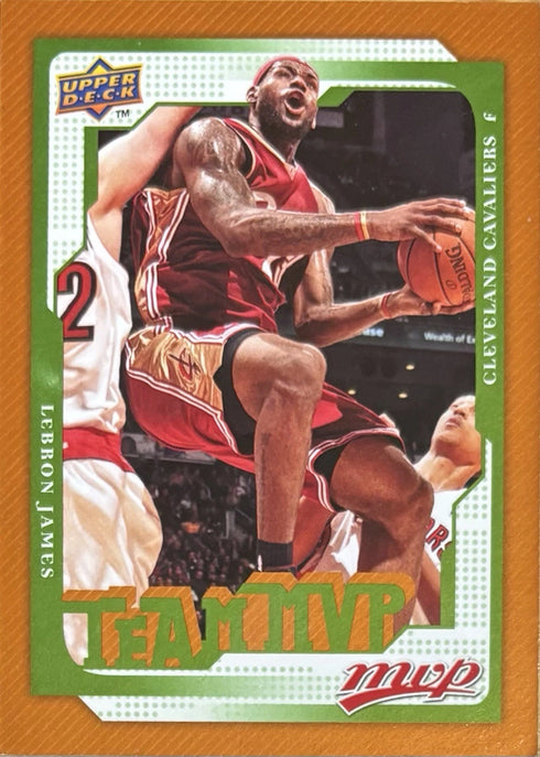 2008 Upper Deck LeBron James Cleveland Cavaliers Team MVP #175