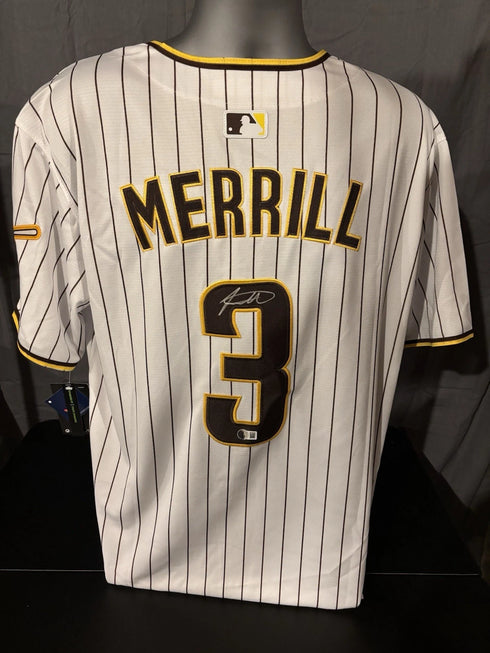 San Diego Padres Jackson Merrill Signed Nike Jersey Beckett Coa