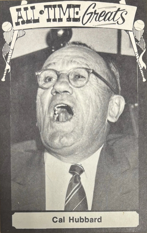 Cal Hubbard 1973 TCMA All Time Greats Postcard