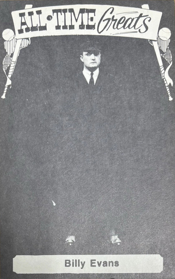 Billy Evans 1973 TCMA All Time Greats Postcard