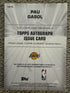 Topps 2025-26 Chrome Pau Gasol Lakers Autograph Purple Refractor TAU-PG /75