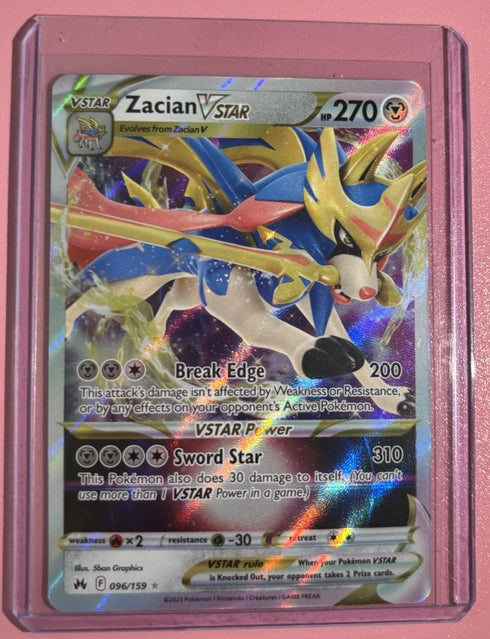 Pokemon Card Game Crown Zenith Zacian VSTAR 096/159 NM