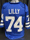Custom Unsigned Bob Lilly Blue Jersey XL