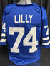 Custom Unsigned Bob Lilly Blue Jersey XL