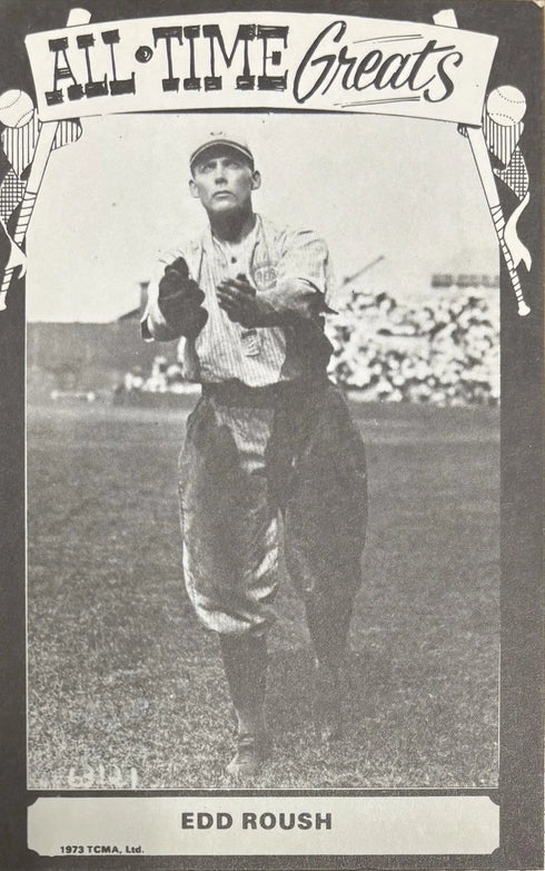 Edd Roush 1973 TCMA All Time Greats Postcard