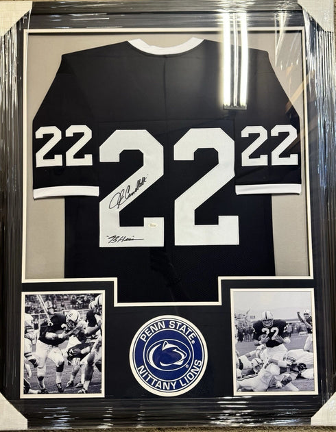 Penn State John Cappelletti Signed/Inscribed Framed Jersey With JSA COA