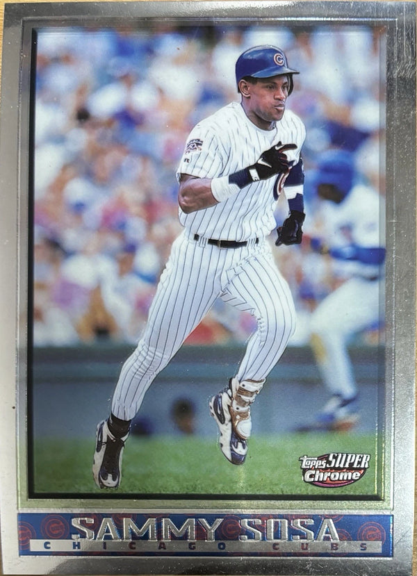 1998 Topps Super Chrome Sammy Sosa Chicago Cubs Oversized #23