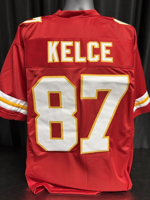 Custom Unsigned Travis Kelce Red Jersey XL