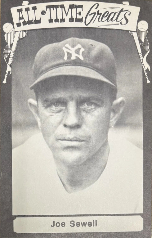 Joe Sewell 1973 TCMA All Time Greats Postcard