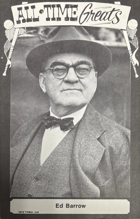 Ed Barrow 1973 TCMA All Time Greats Postcard