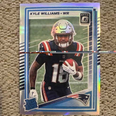 Panini Donruss Optic 2025 Rated Rookie Kyle Williams #245 Holo Prizm Patriots