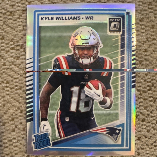 Panini Donruss Optic 2025 Rated Rookie Kyle Williams #245 Holo Prizm Patriots