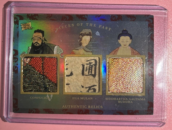 2023 Pieces of the Past Asia - Confucius, Mulan, Buddha Word Swatch #110